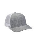 Heather Woven/Soft Mesh Trucker Style Cap