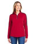 Women's Market Snag Protect Mesh Colorblock Quarter-Zip Pullover