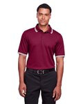 Men's CrownLux Performance® Plaited Tipped Polo