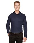 Men's Tall CrownLux Performance® Plaited Long Sleeve Polo