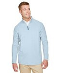 Men's CrownLux Performance® Clubhouse Micro-Stripe Quarter-Zip Pullover