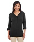 Women's Perfect Fit™ Y-Placket Convertible Sleeve Knit Top