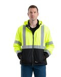 Men's Hi-Vis Class 3 Hooded Soft Shell Jacket