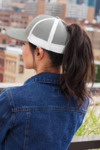 Snapback Ponytail Trucker Cap