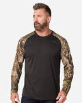 Unisex Realtree® Performance Colorblocked Long Sleeve T-Shirt