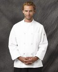 Button Chef Coat with Thermometer Pocket