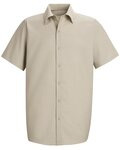 Men's Specialized Short Sleeve Pocketless Work Shirt