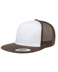 Adult Trucker with White Front Panel Cap