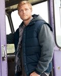 Men's Nylon Vest with Fleece Sleeves