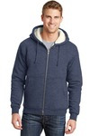 Heavyweight Sherpa Lined Hooded Fleece Jacket