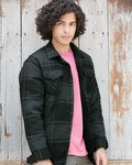Men's Quilted Flannel Shirt Jacket