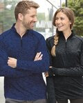 Men's Tonal Blend Quarter-Zip Pullover