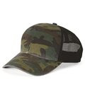 Garment Washed Printed Trucker Cap