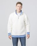 Unisex Varsity Sherpa Quarter-Zip Pullover
