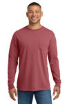 Heavyweight Ring Spun Long Sleeve Pocket Tee