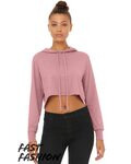 Women’s Triblend Crop Long Sleeve Hoodie Tee