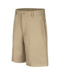 Men's Extended Sizes Cotton Casual Plain Front Shorts