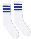 USA-Made Striped Crew Socks