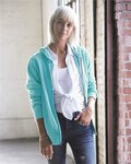 Women's Snow Heather French Terry Full-Zip Hooded Sweatshirt