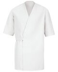Men's Collarless Poplin Butcher Wrap