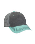 Pigment-Dyed Twill & Mesh Trucker Cap