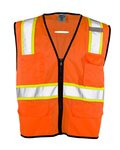 Unisex 6 Pocket Contrast Class 2 Vest