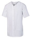 Unisex Pinstripe Full Button Baseball Jersey