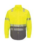 Men's Hi-Visibility Color Block Uniform Shirt - EXCEL FR® ComforTouch® - 7 oz.