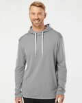 Men's Textured Mixed Media Midweight Hooded Sweatshirt
