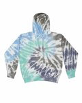Unisex Tie-Dyed Cloud Inside-Out Fleece Hooded Sweatshirt