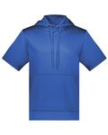 Unisex Fleece Short Sleeve Hooded Pullover